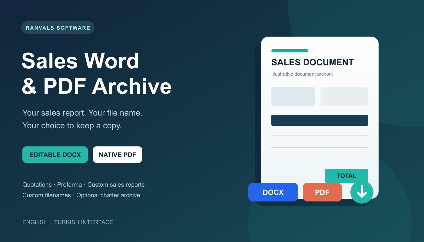 Sales Word & PDF Archive ürün ekranı veya tanıtım görseli