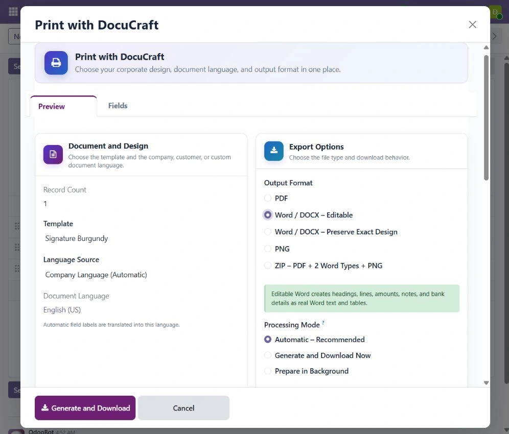 DocuCraft Word PDF Studio