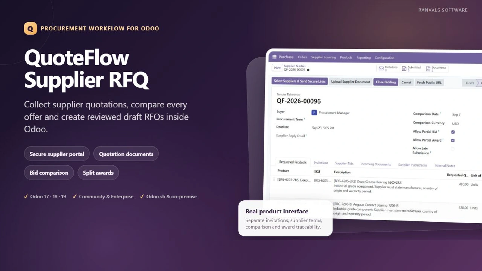 QuoteFlow Supplier RFQ
